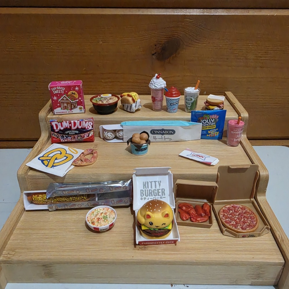 19 Piece Zuru Mini Brands Fast Food & Candy Bundle Grocery Food No Duplicates